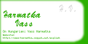 harmatka vass business card